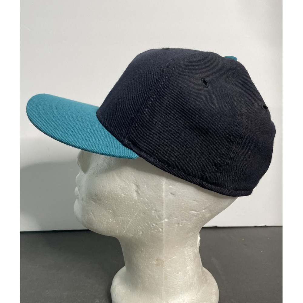 Vintage Seattle Mariners New Era 100% Wool Collection Hat Cap Mens 7 Made In USA - Picture 2 of 9